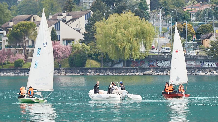 boating on Lake Geneva
