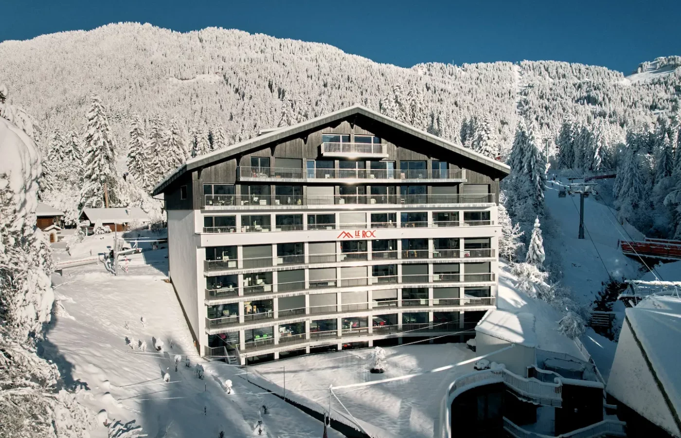 Boarding school building in the Swiss Alps at La Garenne