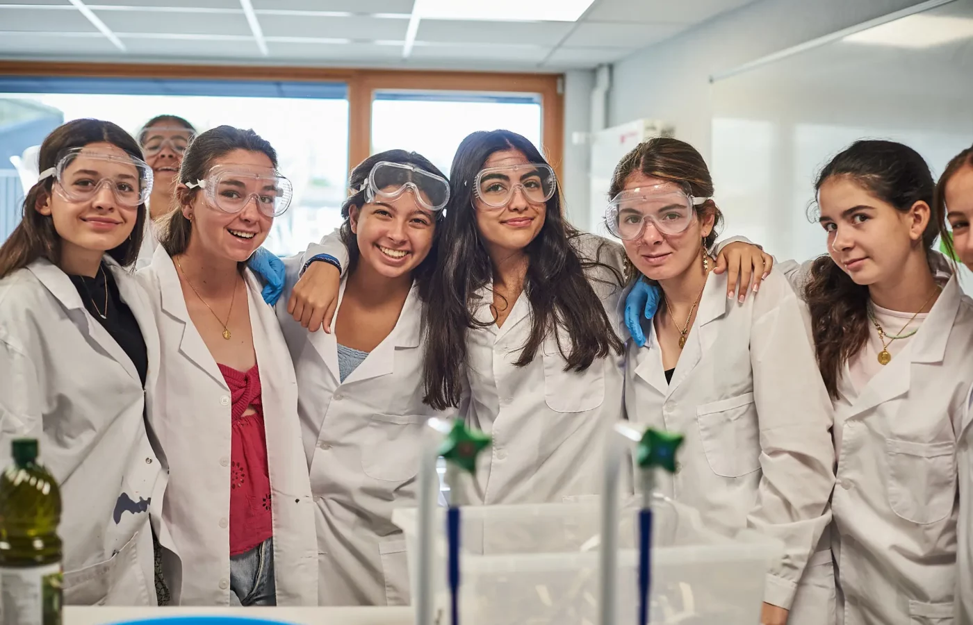 Students learning in classroom at La Garenne international school