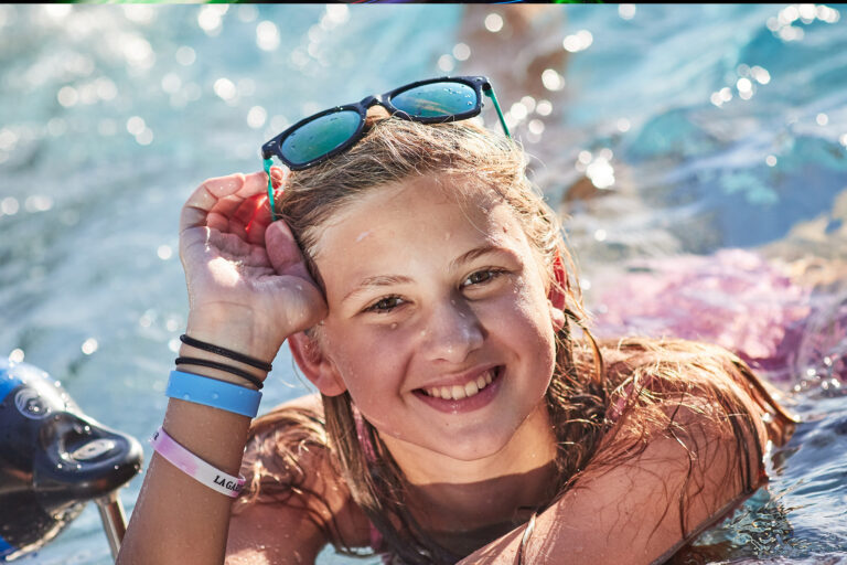 Students swimming during summer camp at La Garenne