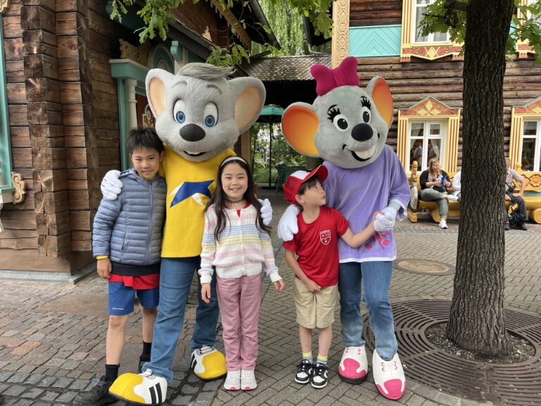 Students participating in summer camp activity at La Garenne