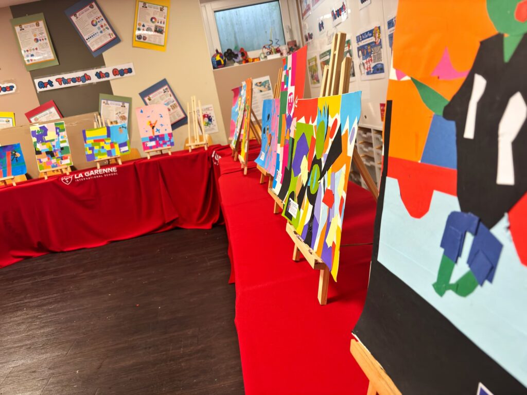 Artworks created by La Garenne primary students.